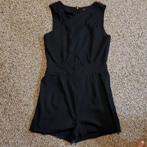 Women's black romper